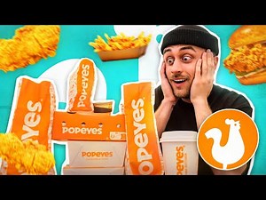 I'm trying POPEYES, the GIANT of FRIED CHICKEN 🍗