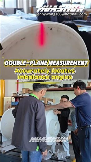 Dynamic balancing of industrial rotating drums,equipped with encoder and laser alignment device