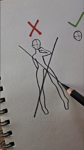 How to draw body poses ✨️ #drawing #tutorial #howtodraw #sketch #shorts