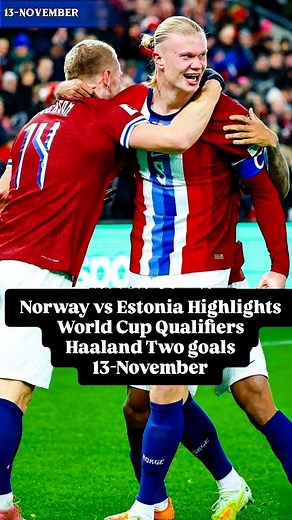 Norway vs Estonia Highlights🔥 Norway match today, Football latest matches, Soccer matches today, world cup qualifiers matches, Norway vs Estonia highlights, Sorloth goal today, Haaland goal today, #footballhighlights #soccerhighlights #worldcupqualifiers #norway #estonia #norwayvsestonia #haaland #sorloth | World watch