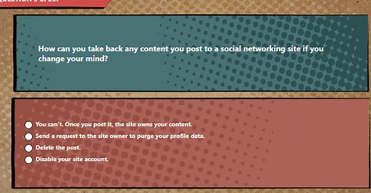 How can you take back any content you post to a social networking site if you change your mind?