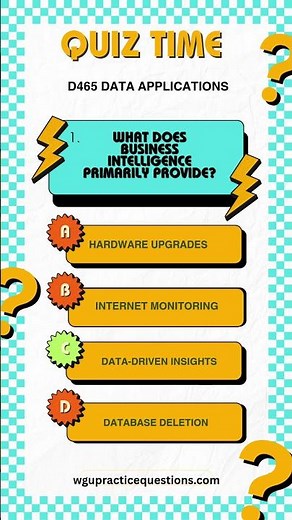 D465 Data Applications #WGU #D465 #DataApplications #DataScience #DecisionMaking