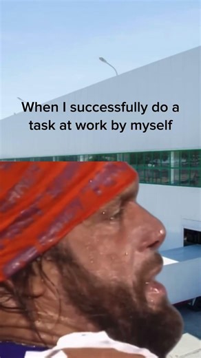 When I successfully do a task at work by myself