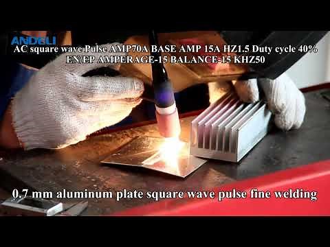 ANDELI TIG-250PAC Inverter Digital Square Wave AC DC Pulse Aluminum Alloy TIG Welding Machine