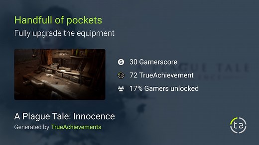 Handfull of pockets achievement in A Plague Tale: Innocence