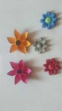 "🌹 "From Scratch to Beauty: DIY Flower Art 🌸" #flowerart #diy #easypaperflower #papercraft