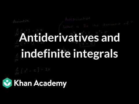 Antiderivatives and indefinite integrals | Grade 11 | Physics | NCERT | Khan Academy (IN accent)