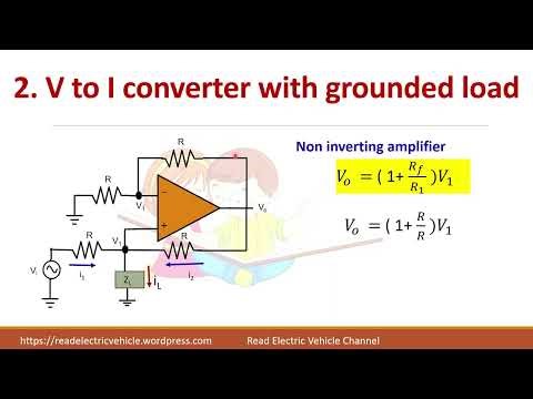 Voltage to current converter and current to voltage converter using op amp|ch11