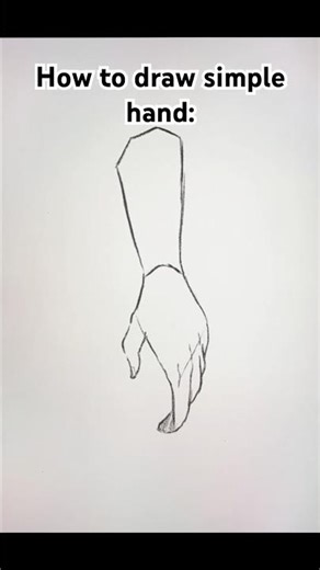 How to draw simple hand #artwork #drawing