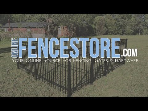 Aluminum Pet Pen Installation Instruction From Online Fence Store.