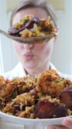 Episode 3 of my Comfort Food Series: Paul Prudhomme’s Chicken & Seafood Jambalaya 🍛🌶️ Paul Prudhomme’s Chicken & Seafood Jambalaya Ingredients Seasoning Mix 2 whole bay leaves 1 1/2 teaspoons salt 1 1/2 teaspoons ground red pepper (preferably cayenne) 1 1/2 teaspoons dried oregano leaves 1 1/4 teaspoons white pepper 1 teaspoon black pepper 3/4 teaspoon dried thyme leaves 2 1/2 tablespoons chicken fat or pork lard or beef fat (I used duck fat) 2/3 cup chopped tasso OR other smoked ham 1/2 cup c