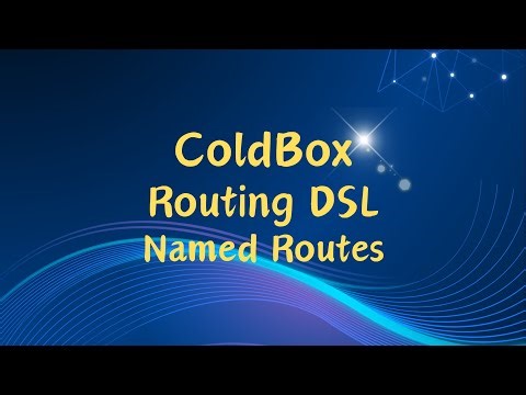 10.ColdBox: Routing DSL, Named Routes