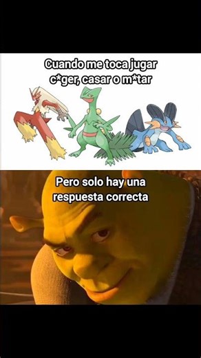 Blaziken vs Sceptile vs Swampert 👀 #pokemon