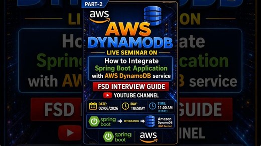 How to Integrate AWS DynamoDB with Spring Boot microservice application part-2 #aws #dynamodb #java | Sankar Karra