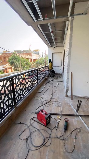 Balcony railing design CNC Laser cutting balcony grill | fabrication works