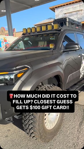 How much did it cost us to fill up the 6th Gen Here? 👀⛽️ Closest guess gets $100 Gift Card! If you get the exact amount first comment by timestamp will win! 🥇 | 4Runner Lifestyle