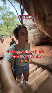 wasp attack sounds kinda serious 😬 Hiking Sigiriya Rock (aka Lion Rock 🦁) takes roughly 1,200 steps to reach the top (yes, your legs will feel it 😅). But to be completely honest the hike itself wasn’t as bad as it sounds, and definitely worth it!! 💡 Fun fact: In the 5th century, King Kashyapa built his royal palace on top, turning it into a fortress in the sky. That means the ruins up there are about 1,500 years old!! #sigiriyarock #sigiriya #srilanka #hike #thingstodo #beautifuldestination 