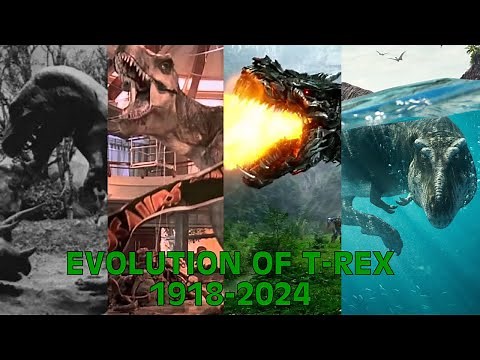 Evolution Of T-Rex In Movies, TV Shows, Games, & Documentaries (1918-2024)