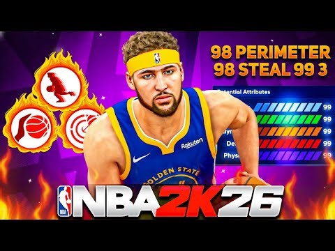 My *NEW* 6'6 SG With 99 3pt + 98 Perimeter + 98 Steal Is A MENACE On NBA 2k26!