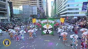 Uptown String Band 2020 theme "Drop & Give Me 20's" Costumer: DelBuono Costume/Set Designer: Russ Fama/Dave Rigler Music Arranger: Anthony Trombetta III/Kyle Rothwein Choreographer: Dana Theil/Riley Theil | Philadelphia String Band Assn.