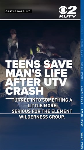 A group of teenagers saved a man's life after a serious UTV crash. FULL STORY: https://bit.ly/4sLB00X | KUTV 2News
