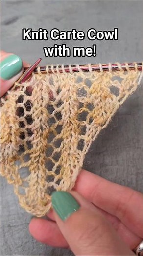 I ❤️ the linear lace stitch I use in Carte Cowl! Full length tutorial on my channel!