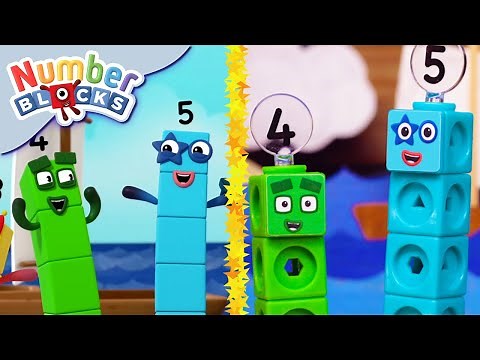 ‪@Numberblocks‬- Off We Go! 🌊| Numberblocks MathLink Cubes | Learn to Count