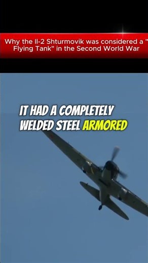 Why the Il 2 Shturmovik was considered a Flying Tank in the Second World War
