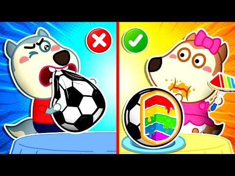 🔴 LIVE: Cake Or Fake Challenge, Guess The Food! Cartoons For Kids | Wolfoo Family