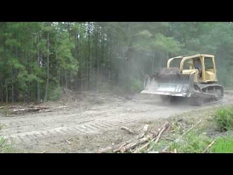 Cat D6D Dozer Clearing A road