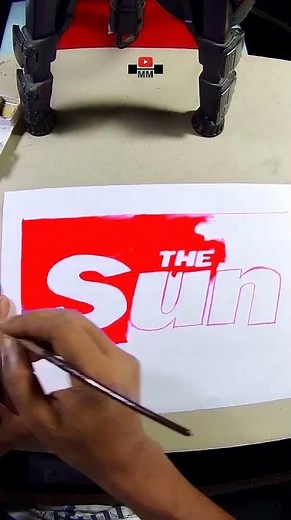 How to draw the Sun logo #shorts