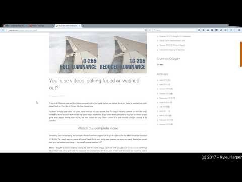 Fix Washed Faded Colors in Youtube (NVidia - Possibly Others)