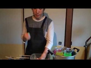 【キャンドルの作り方】芯のセット〜流し込み