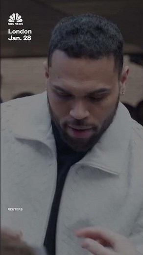 Chris Brown appears at London court for a hearing ahead of his trial later this year