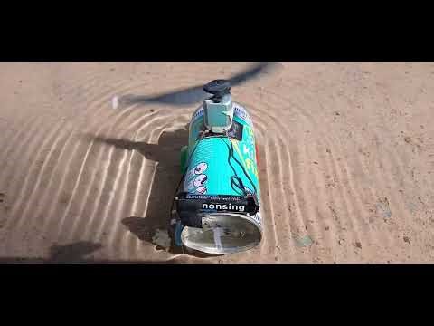 New blue helicopter with spray adhesive