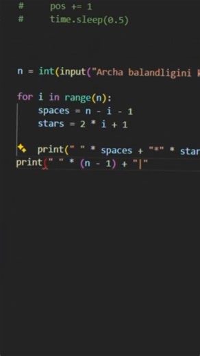 Code orqali Archani yasadim 🔥🔥🔥! #dasturlash #coding #programming #python
