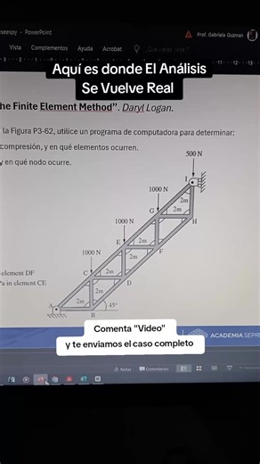 En este ejemplo no se trataba solo de “Correr el Análisis”. Teníamos que encontrar dos cosas clave: 🔹 El elemento con mayor tracción y compresión 🔹 El nodo con mayor magnitud de desplazamiento Todo el proceso lo hice paso a paso, dentro de Seproinca Structures, leyendo los resultados con criterio, no a ciegas. 🎥 Grabé el video completo donde muestro cómo llegar a estos resultados. 👉 Comenta VIDEO y te envío el enlace. . . . #python #seproincastructures #openseespy #analisisestructural #freec