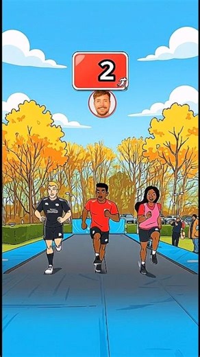 MrBeast Challenge in Cartoon World 😱| Last One To Fall Wins #mrbeast#mrbeastcartoon#mrbeastanimation