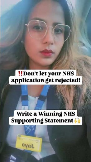Struggling with Your NHS Supporting Statement? Here’s the PERFECT Template #nhsjobs #nhs