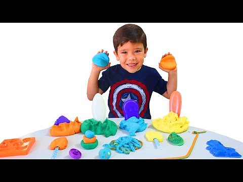 A maneira mais fácil de fazer MASSINHA de modelar em casa | DIY Homemade Playdough for kids !!