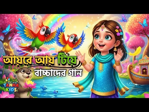 আয়রে আয় টিয়ে । Ayre Ay Tiye | Bengali Nursery Rhymes | Tanha Kids