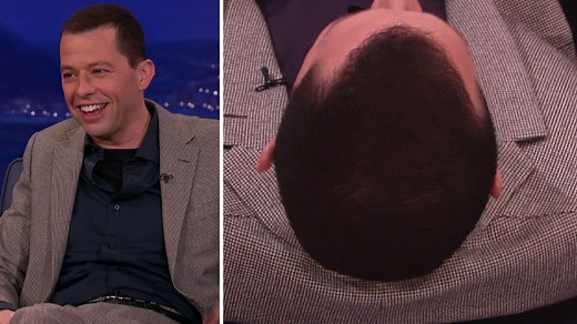 Jon Cryer comes clean about his roll-on hair. #CONAN | Team Coco