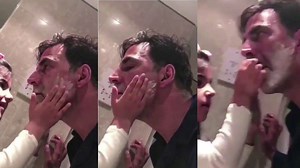 Akshay Kumar Getting Shaved By His Daughter Nitara Is The Cutest Thing You Will See Today… | Movie Talkies