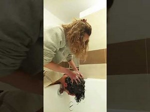 ASMR Non speaking relax and sensual couple daily life - Me washing my husband's hair