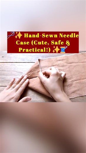 All Girls' Things on Instagram: "🪡✨ Hand-Sewn Needle Case (Cute, Safe & Practical!) ✨🧵#HandSewing #DIYNeedleCase #SewingProjects #BeginnerSewing"