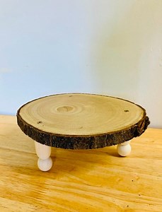 Natural Wooden Slice Log Stand - Etsy