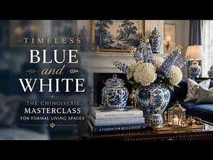 Timeless Blue and White: The Chinoiserie Masterclass for Formal Living Spaces