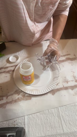 Here is the clear plastic deer getting a coat of mod podge glue to their antlers. Application of diamond dust is the next step to follow. Stay tuned for more reels. Check out my YouTube link below. That’s where I will be posting full tutorial of all my creations in the very near future. Make sure to subscribe and turn on the notification bell and like my YouTube videos. There is not a whole lot in there right now, but it will soon change. progress. Please like, share, follow. My telegram channel
