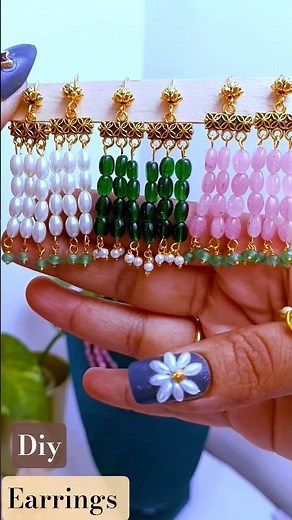 STOP Buying Earrings! Make This Lotus 3-Layer Design at Home 💛Designer Bead Earrings Tutorial #how
