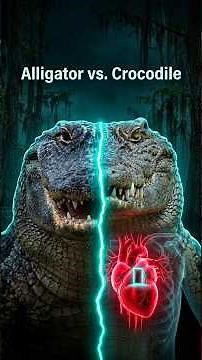 The Different Between "Alligator vs. Crocodile"